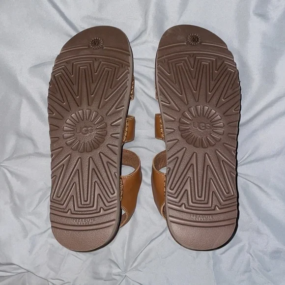 UGG Goldenstar Strap Leather Platform Sandals - Picture 6 of 6